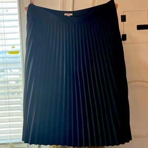 Ann Taylor Loft Pleated Midi Skirt